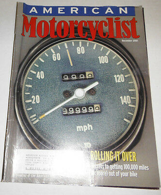American Motorcyclist Magazine Rolling It Over December 2001 071414R