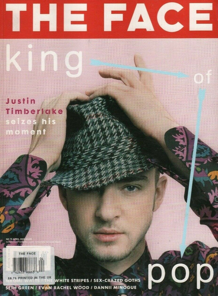 The Face April 2003 Justin Timberlake The White stripes Seth Green 050819DBE