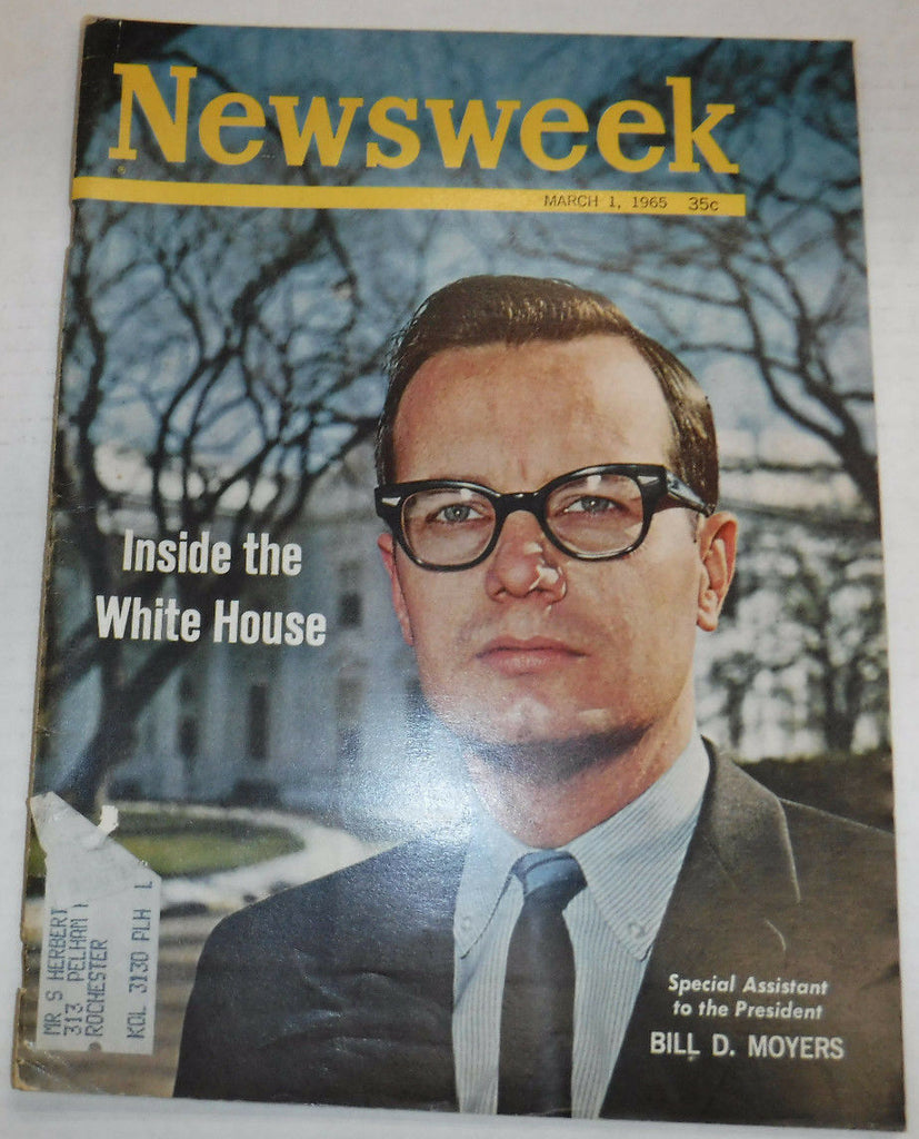Newsweek Magazine Inside The White House Bill Moyers March 1, 1965 101016R2