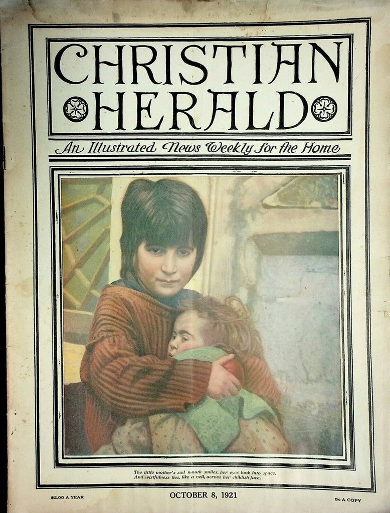 Christian Herald October 8 1921 Rare Vintage Magazine 021920AME