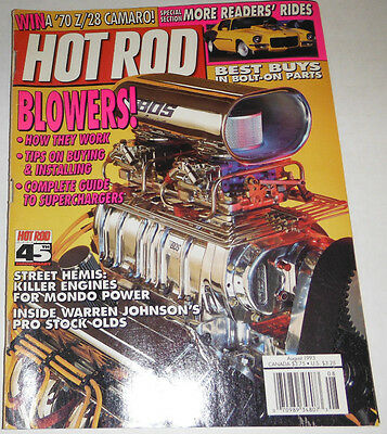 Hot Rod Magazine Blowers How They Work August 1993 081114R
