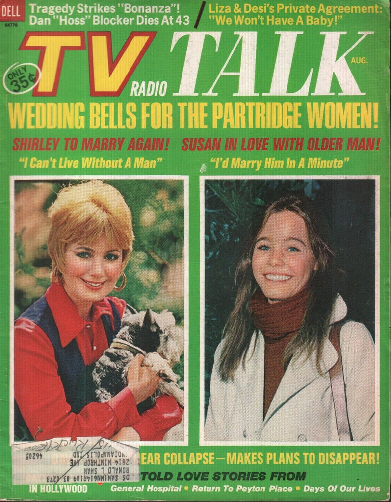 TV Radio Talk August 1972 Shirley Jones Liza & Desi 010919AME