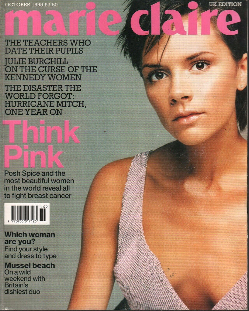 Marie Claire UK Fashion October 1999 Victoria Beckham Posh Spice 101220ame