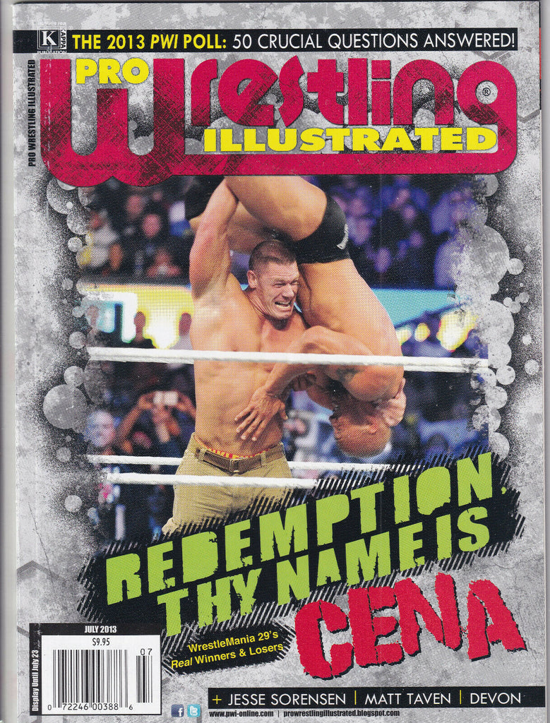 Pro Wrestling Illustrated John Cena The Rock July 2013 052819nonr