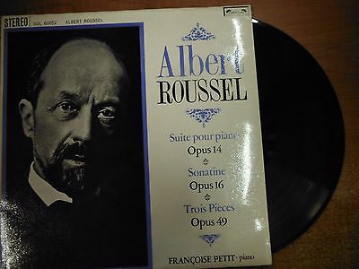 33 RPM Vinyl Roussel Suite pour Piano Opus 14 L'oiseau-lyre Stereo LP 050115SM