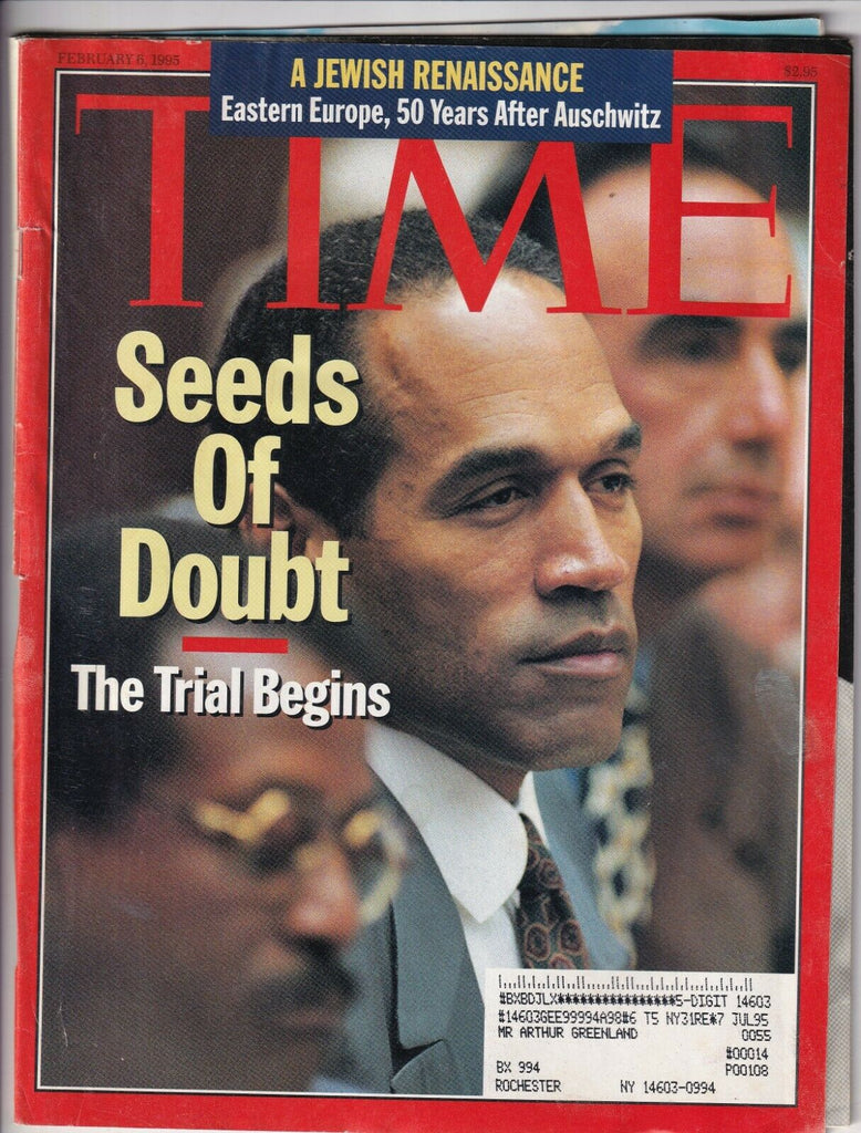 Time Mag O.J. Simpson The Trial Begins February 6, 1995 112719nonr