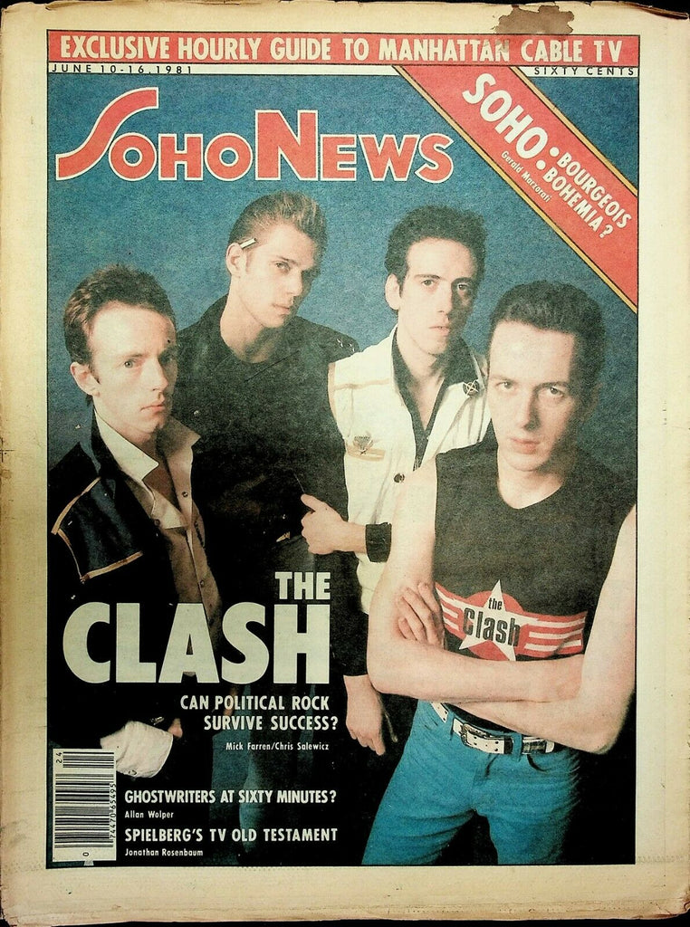 Soho News NYC June 10-16 1981 The Clash Steven Spielberg 091120ame