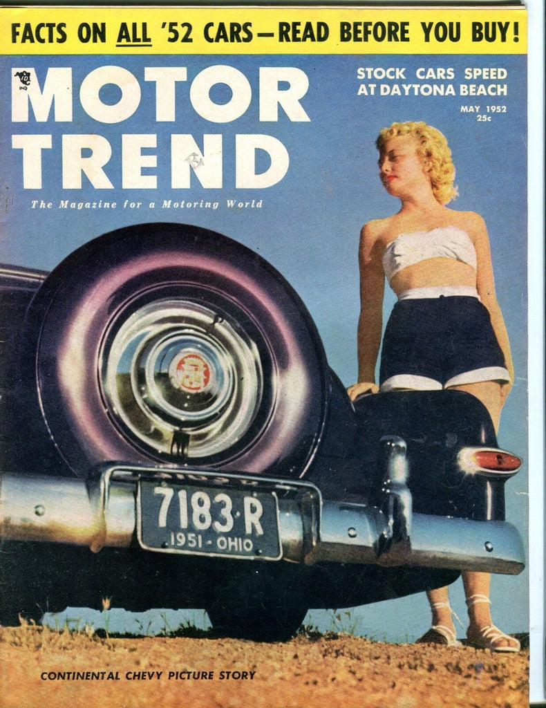 Motor Trend Magazine May 1952 Continental Chevy VG No ML 052617nonjhe