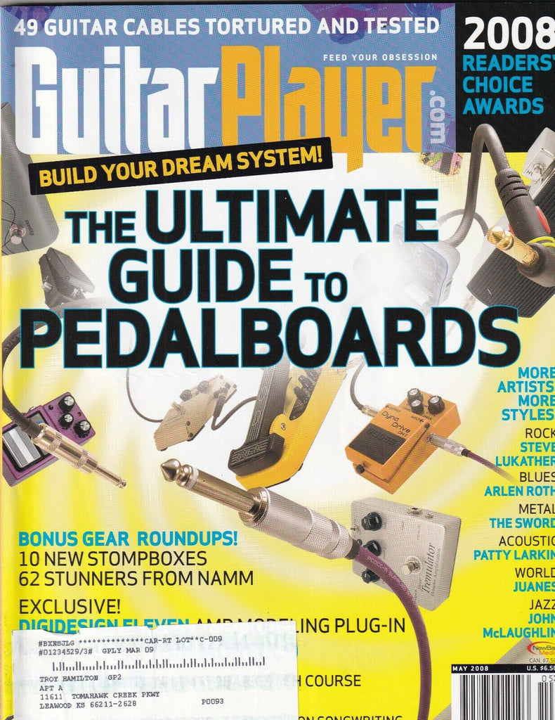Guitar Player Magazine Guide To Pedal Boards May 2008 100219nonr