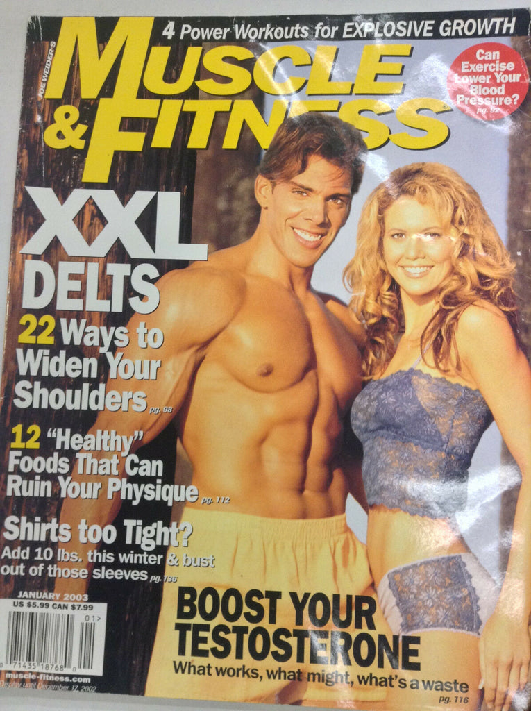 Muscle & Fitness Magazine XXL Delts Boost Testosterone January 2003 052317nonrh