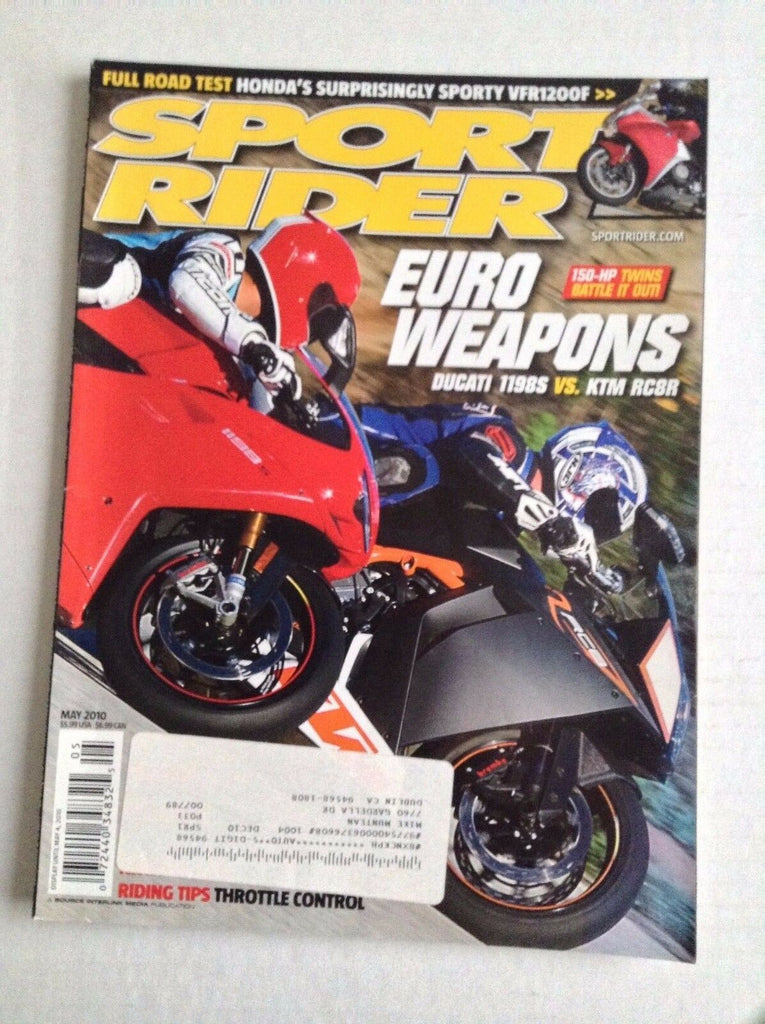 Sport Rider Magazine Ducati 1198S Vs KTM RC8R May 2010 032017NONRH