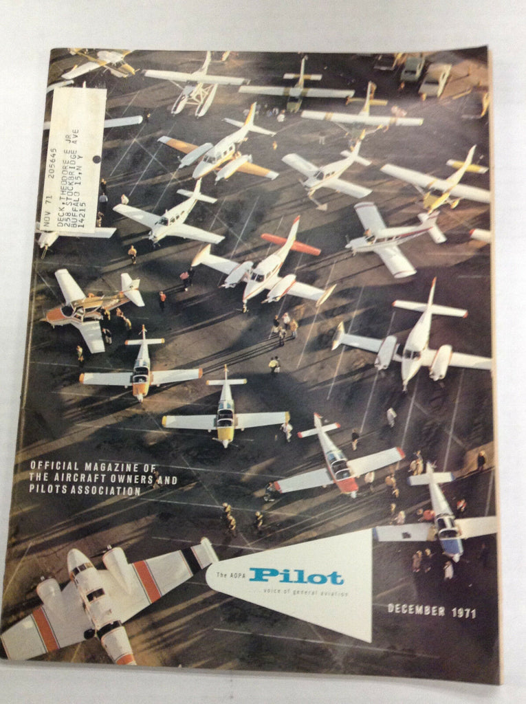 The Aopa Pilot Magazine Mae West Wankel Engine December 1971 120116R