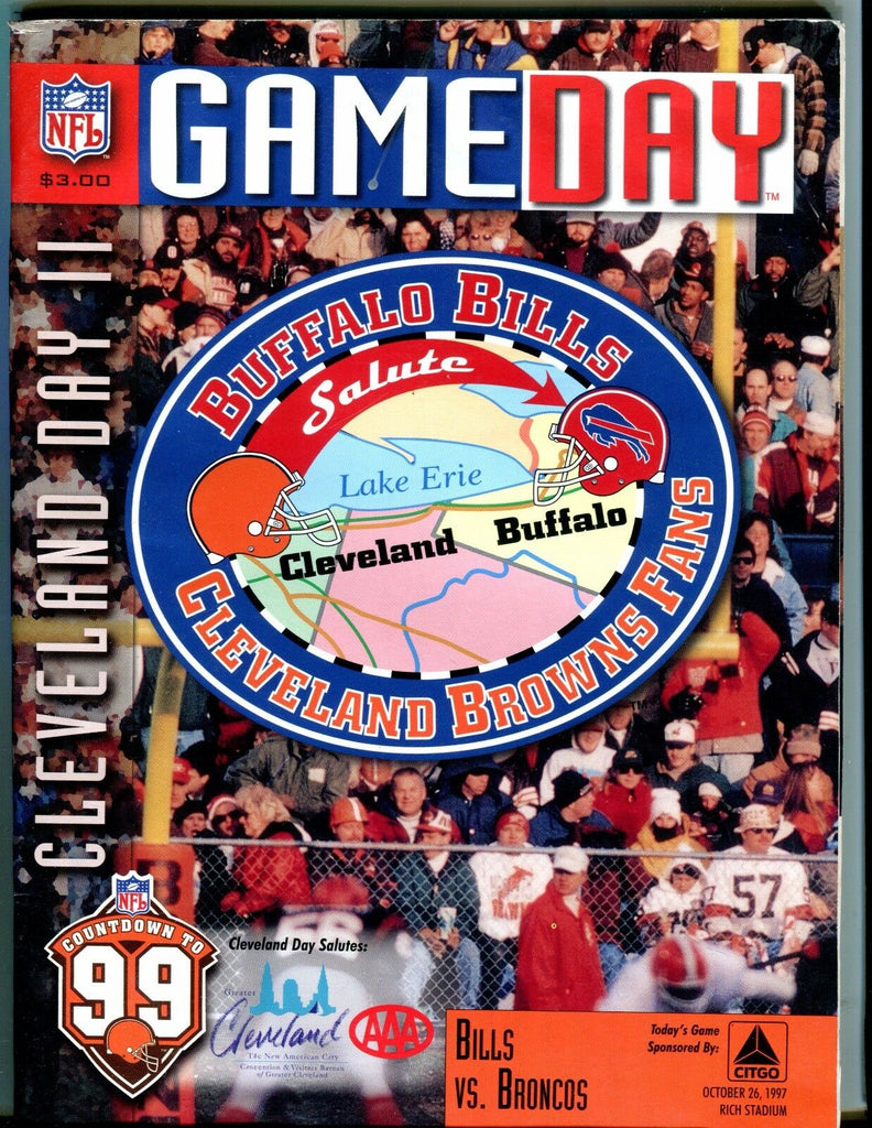 GameDay Magazine Bills vs. Broncos Oct. 26 1997 EX 051917nonjhe