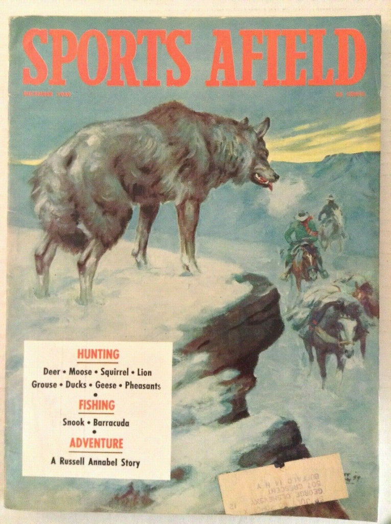 Sports Afield Magazine Deer Moose & Squirrel Hunting December 1939 032719nonrh