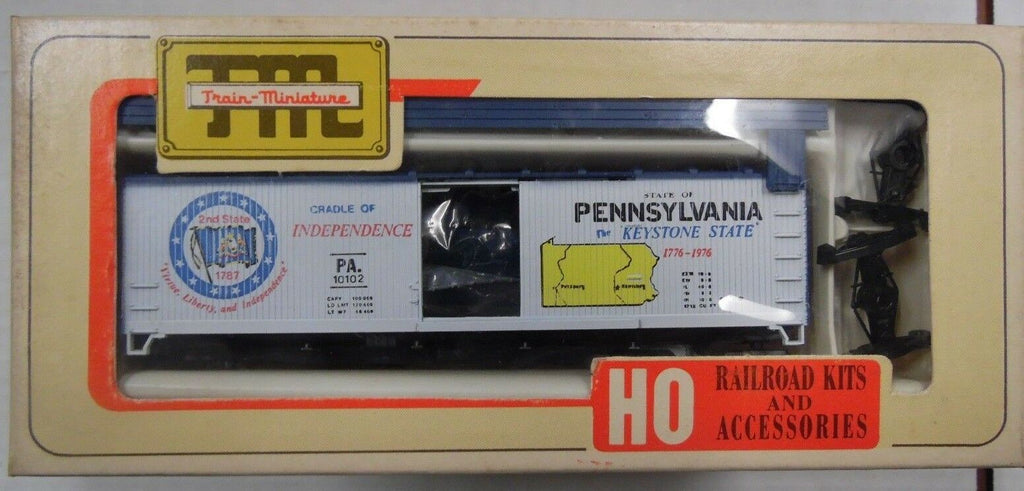 Pennsylvania Box Car Train-Miniature HO Scale Train 010118DBTr