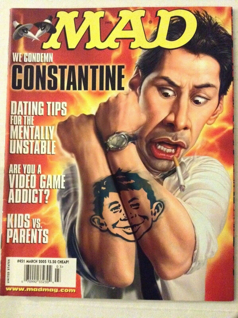 Mad Magazine Constantine Dating Tips March 2005 No.451 030319nonrh