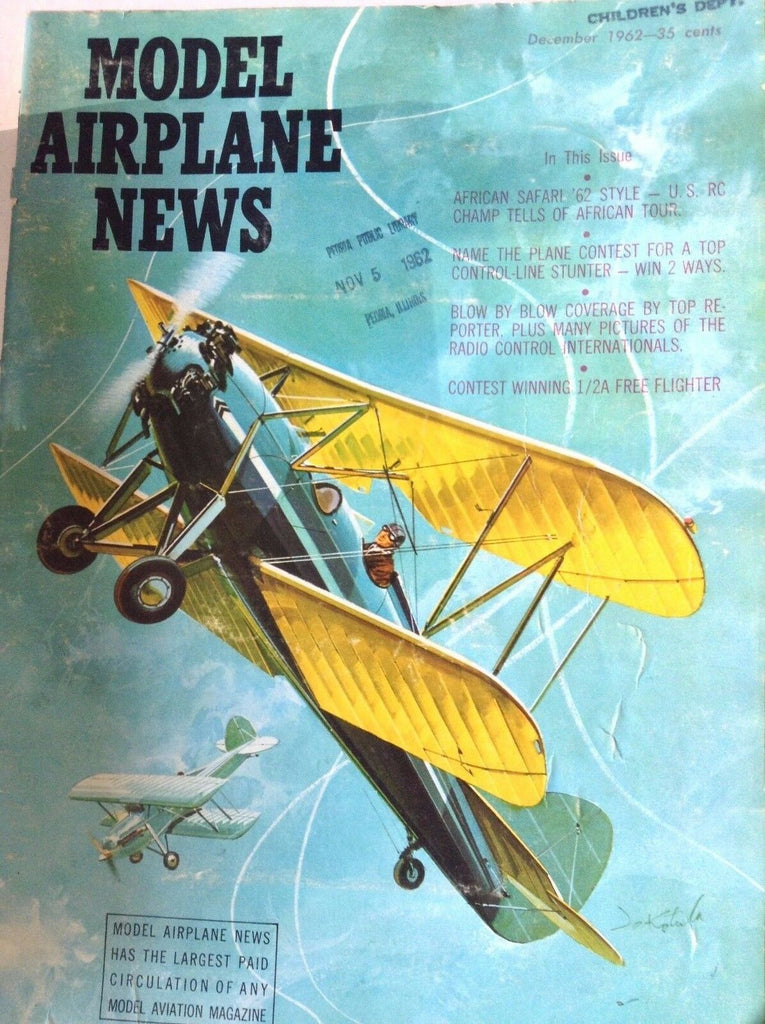 Model Airplane News Magazine African Safari '62 Style December 1962 082317nonrh