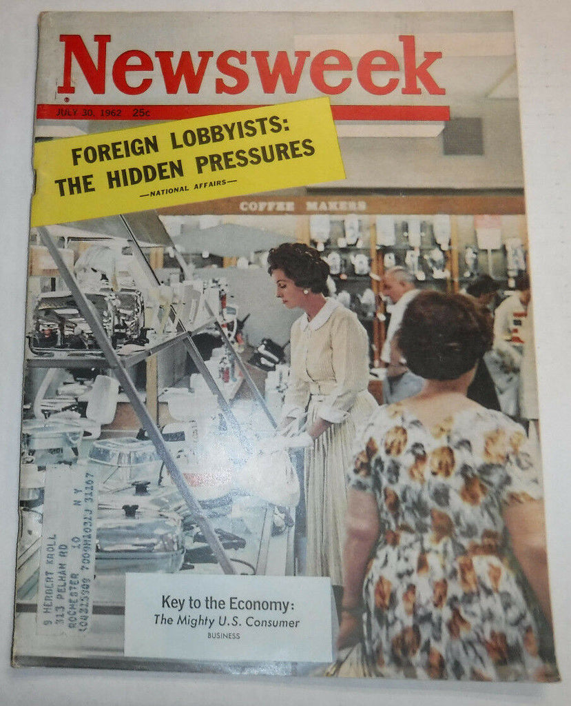 Newsweek Magazine Key To The Economy July 1962 100316R2