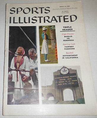 Sports Illustrated Magazine Basilio Vs. Robinson March 1958 NO ML 072514R
