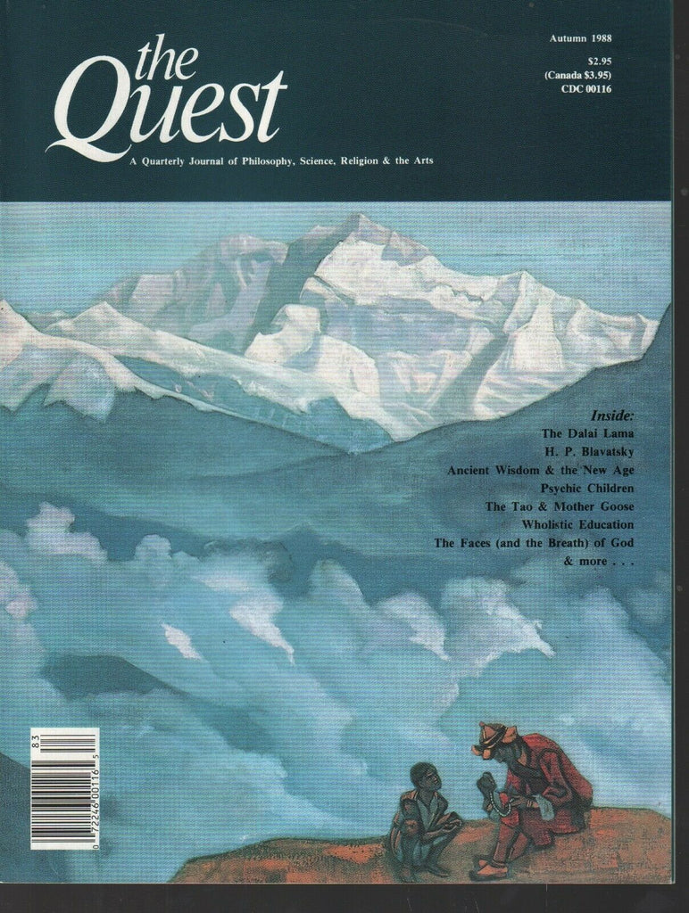 The Quest Autumn 1988 First Issue Dalai Lama HP Blavatsky The Tao 082520AME