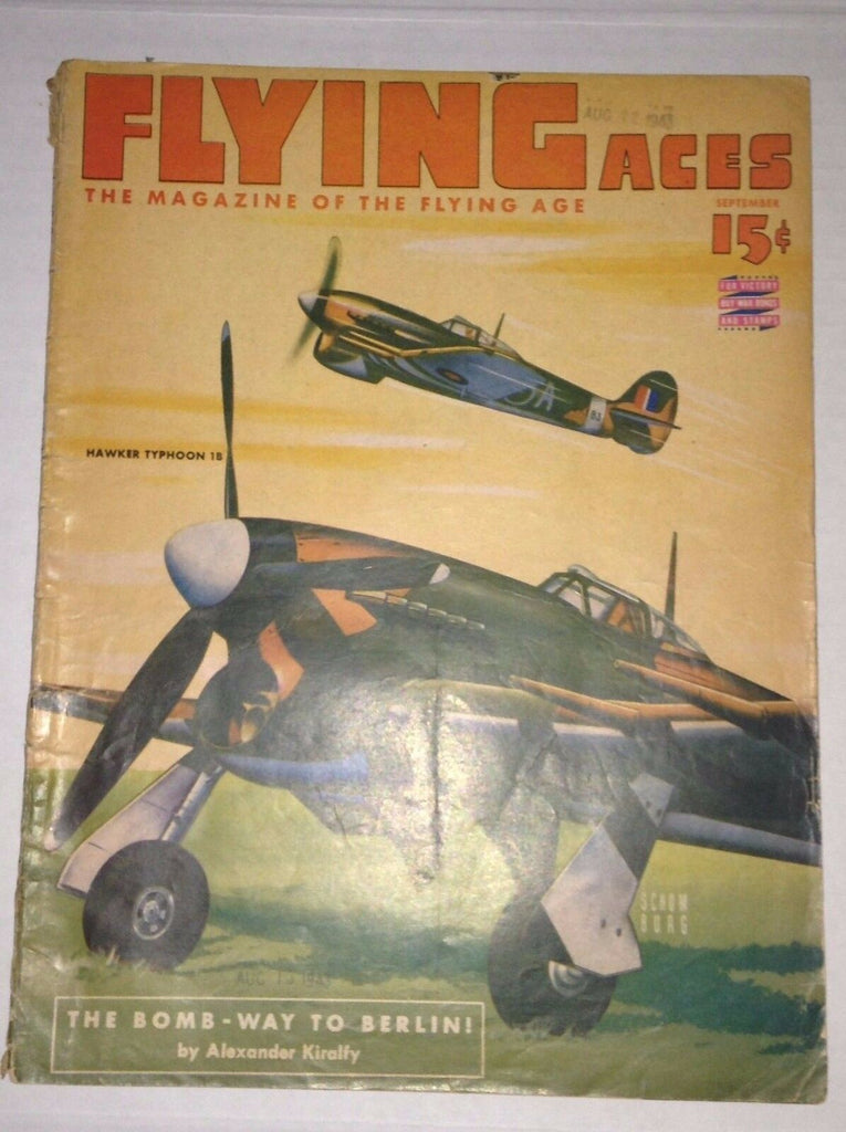 Flying Aces Magazine The Bomb Way To Berlin September 1943 010217RH