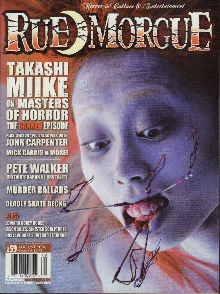 Rue Morgue August 2006 Takashi miike John Carpenter 020218DBE2