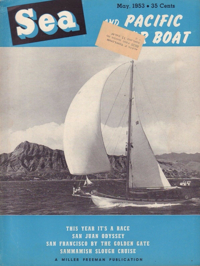 Sea And Pacific Motor Boat May 1953 San Juan Odyssey w/ML 042817nonDBE