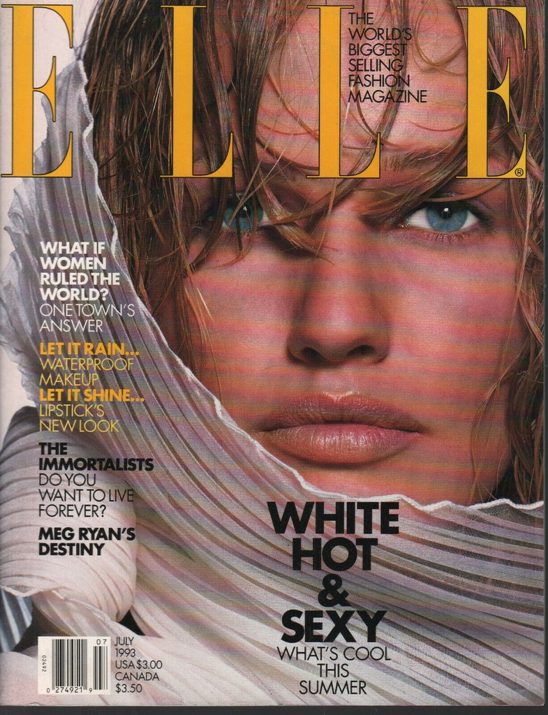 Elle Fashion Magazine July 1993 Meg Ryan Karen Mulder 091420ame
