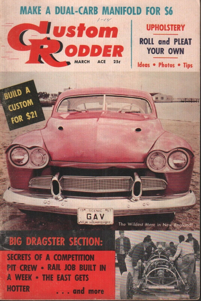 Custom Rodder Vintage Magazine March 1958 Irwin Stein 121518AME