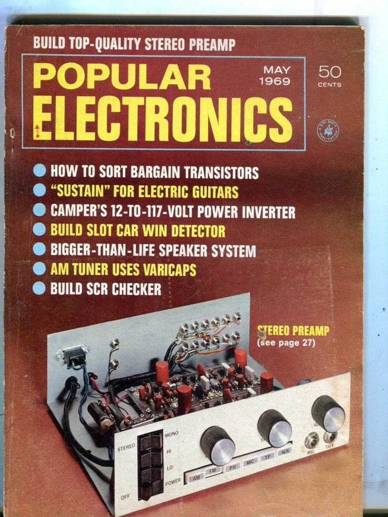 Popular Electronics Magazine May 1969 Stereo Preamp 070517nonjhe