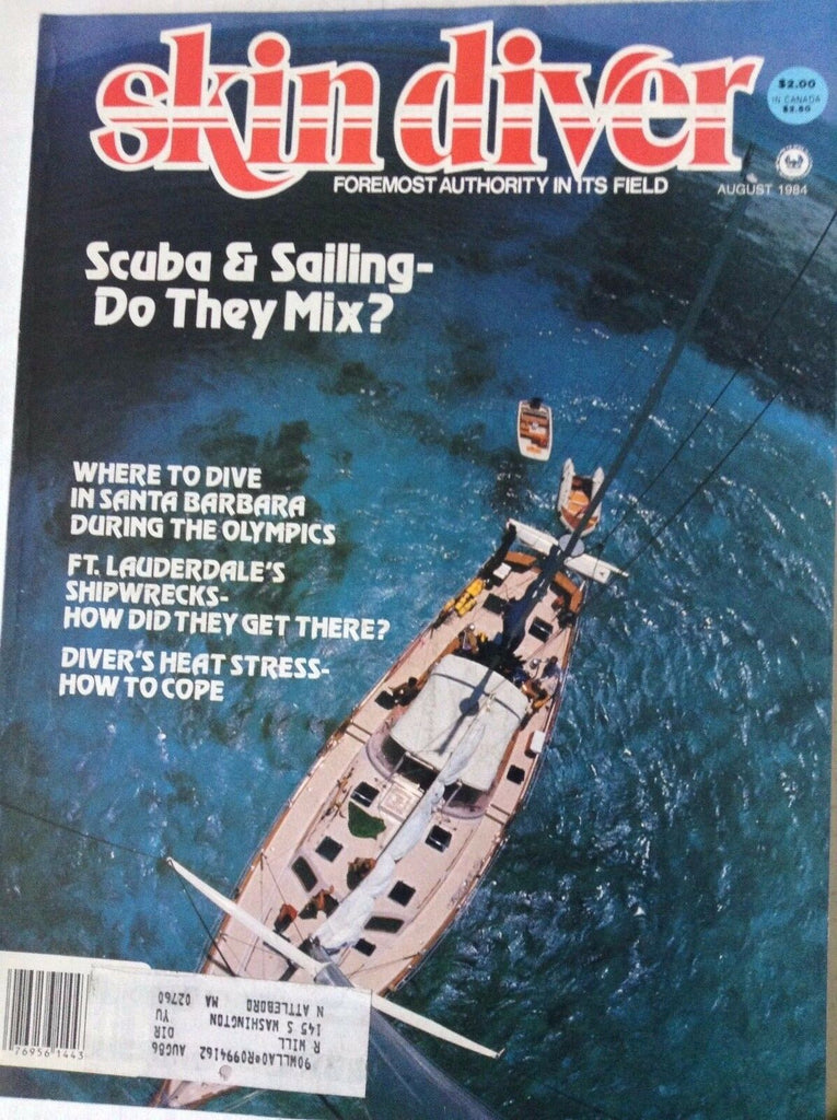 Skin Diver Magazine Scuba & Sailing The Mix August 1984 090717nonrh