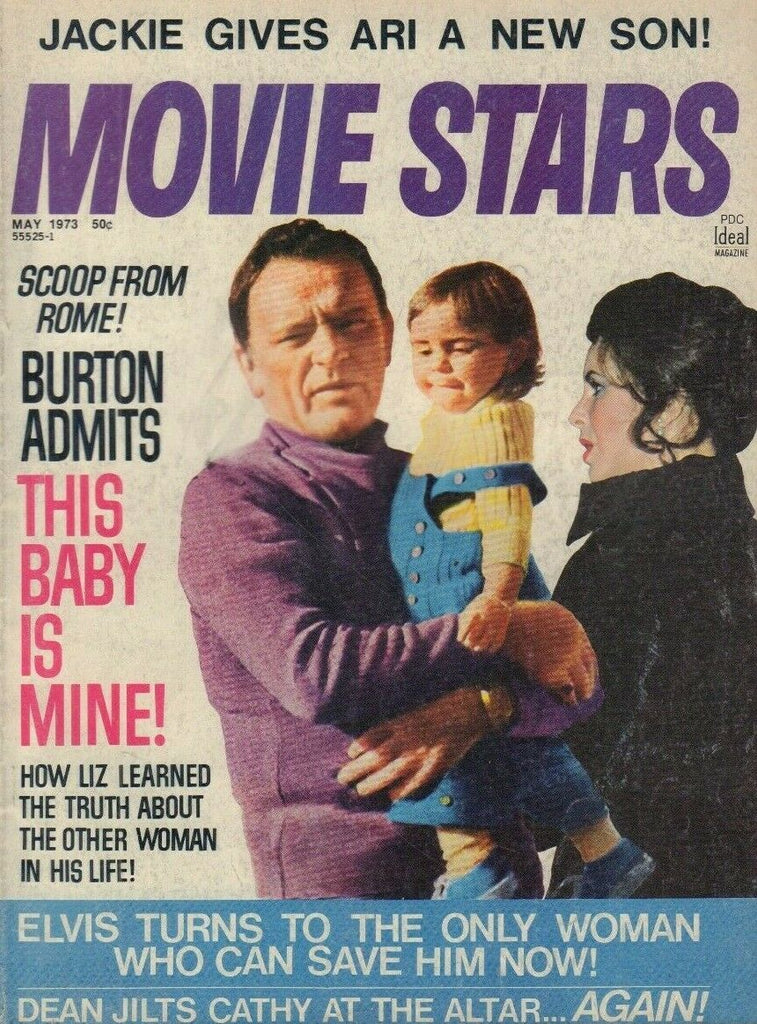 Movie Stars May 1973 Richard Burton Liz Taylor Elvis Presley 020519DBE