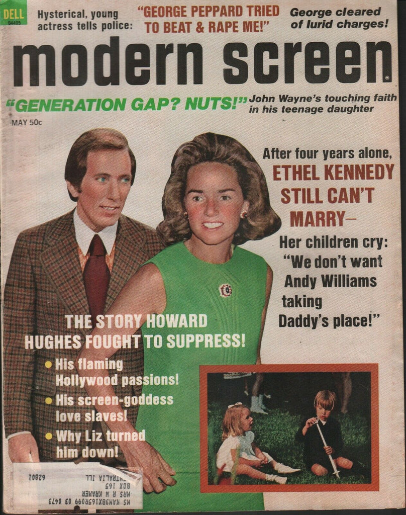 Modern Screen May 1972 Ethel Kennedy John Wayne Elizabeth Taylor 072219AME