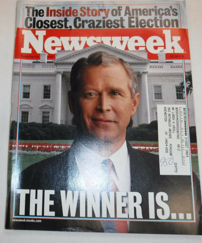 Newsweek Magazine George W. Bush November 20, 2000 101816R