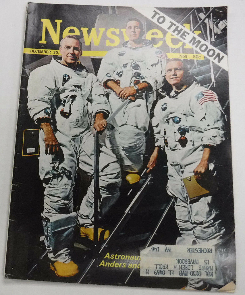 Newsweek Magazine To The Moon Anders And Loyell December 1968 VINTAGE 093016R