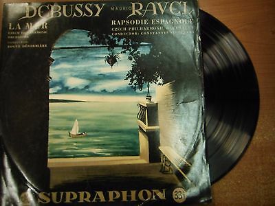 33 RPM Vinyl Claude Debussy La Mer Supraphon Records LPV210 LP 040715SM