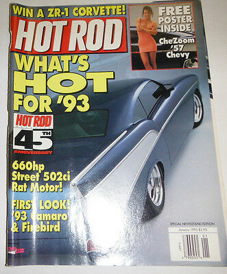 Hot Rod Magazine 460HP Street 502ci Rat Motor January 1993 081914R