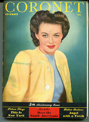 Coronet Magazine November 1941 Marguerite Chapman VGEX 121815jhe2