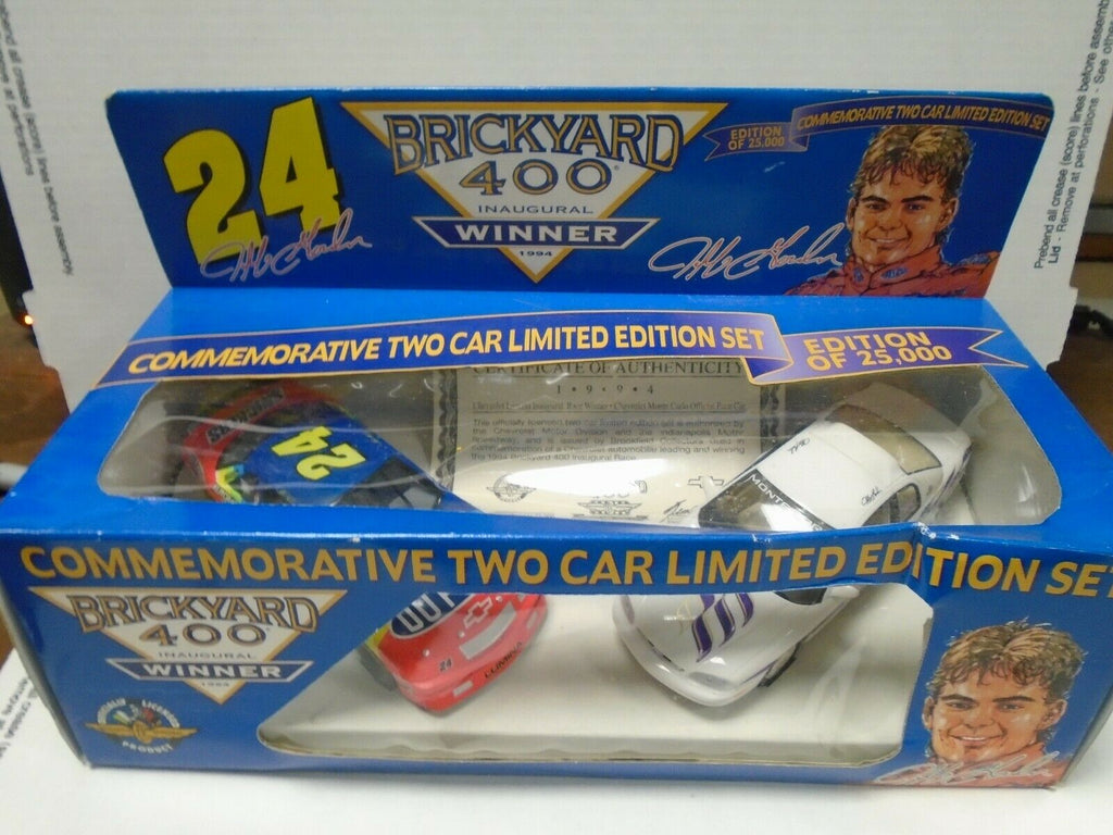 Brickyard 400 Inaugural Winner Jeff Gordon 2 Car Limited Edition Set