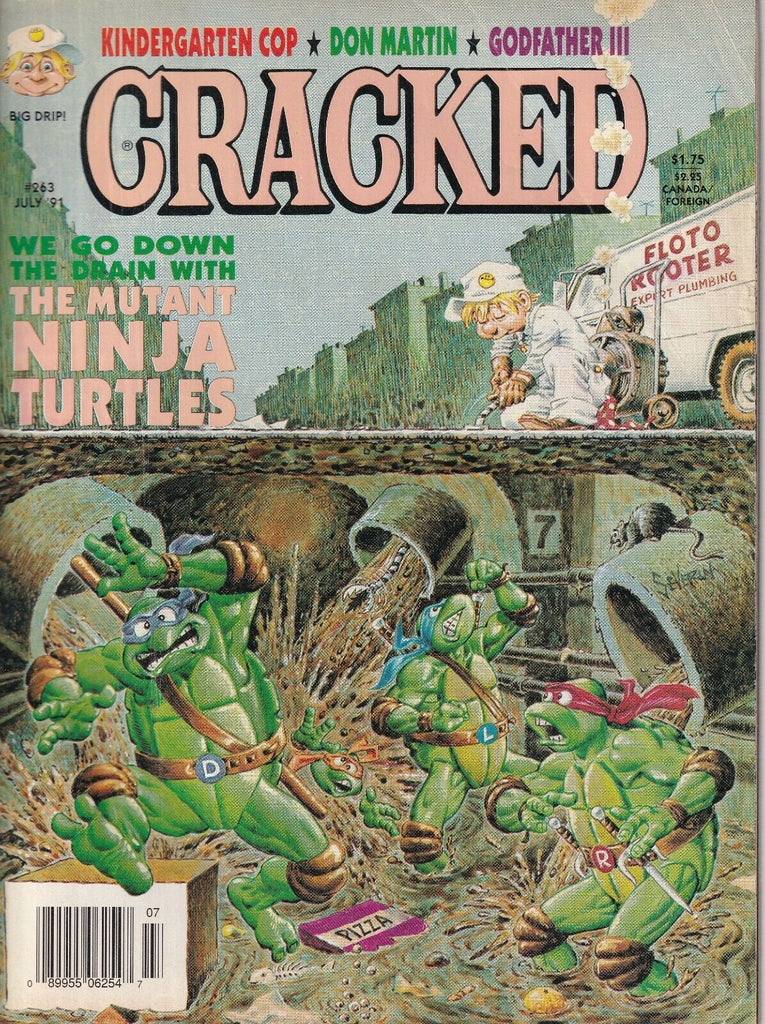 Cracked Magazine Mutant Ninja Turtles July 1991 No.263 022019nonr