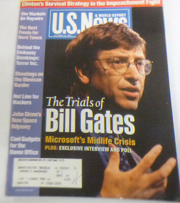 U.S. News Magazine The Trials Of Bill Gates October 1998 043014R