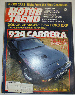 Motor Trend Magazine 924 Carrera Best Porsche Yet July 1981 022715r