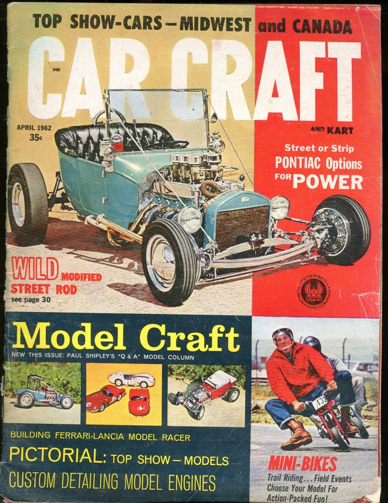 Car Craft Magazine April 1962 Pontiac Options VG No ML 010917jhe