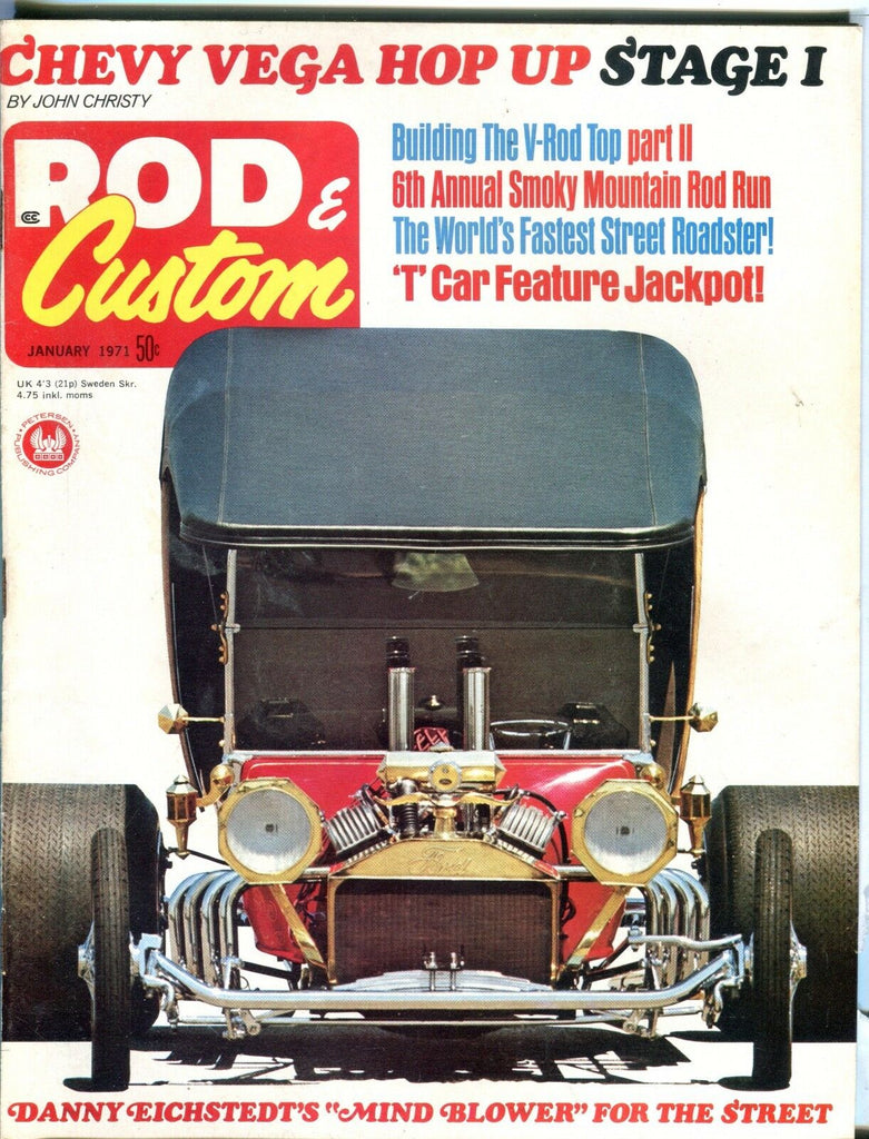 Rod & Custom Magazine January 1971 Danny Eichstedt EX No ML 040617nonjhe