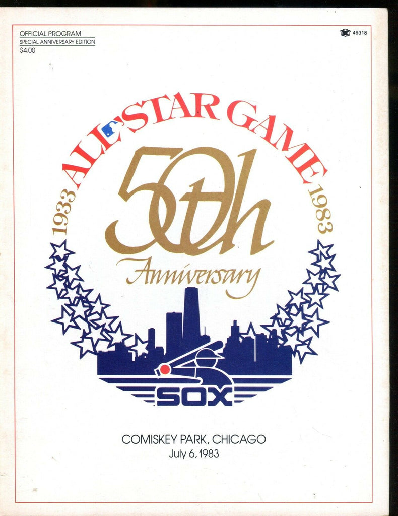 1983 Baseball All-Star Game Official Program EX 010617jhe