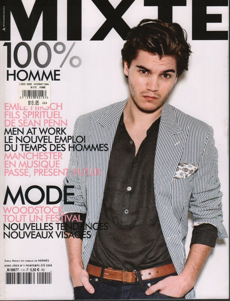 Mixte 100% Homme French Fashion Magazine Spring 2008 Emile Hirsch 060118DBF