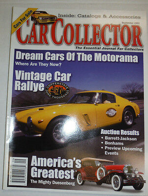 Car Collector Magazine Dream Cars Of The Motorama September 2003 030415R