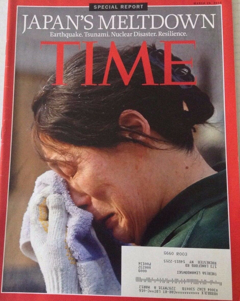 Time Magazine Japan's Meltdown Earthquake Tsuanmi March 28, 2011 080717nonrh