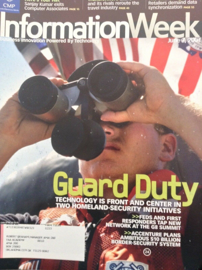 Information Week Magazine Feds And First Responders June 7, 2004 051218nonrh
