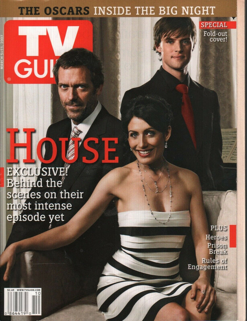 TV Guide Magazine March 5-11 2007 House Hugh Laurie Jesse Spencer 022120AME